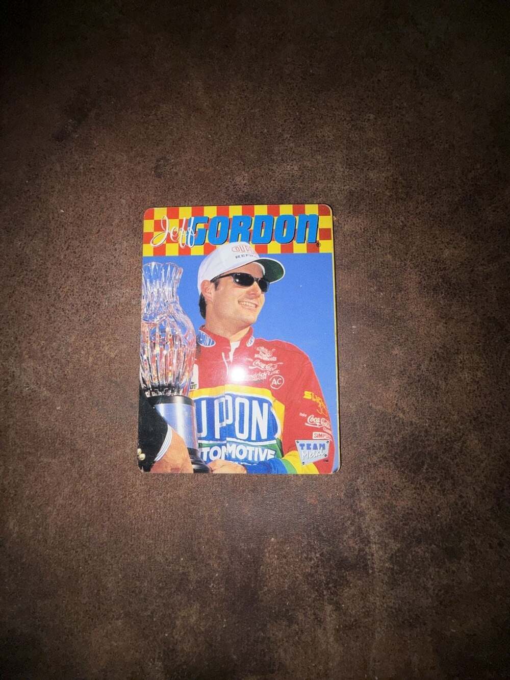 1996 Team Metal Jeff Gordon NASCAR All-Metal Collectible Trading Card